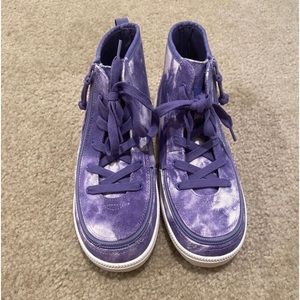 Billy Shoes Girl’s Youth Size 5 Purple Tie-Dye Zip Around